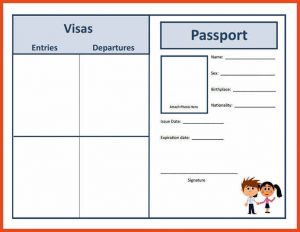 fake passport template