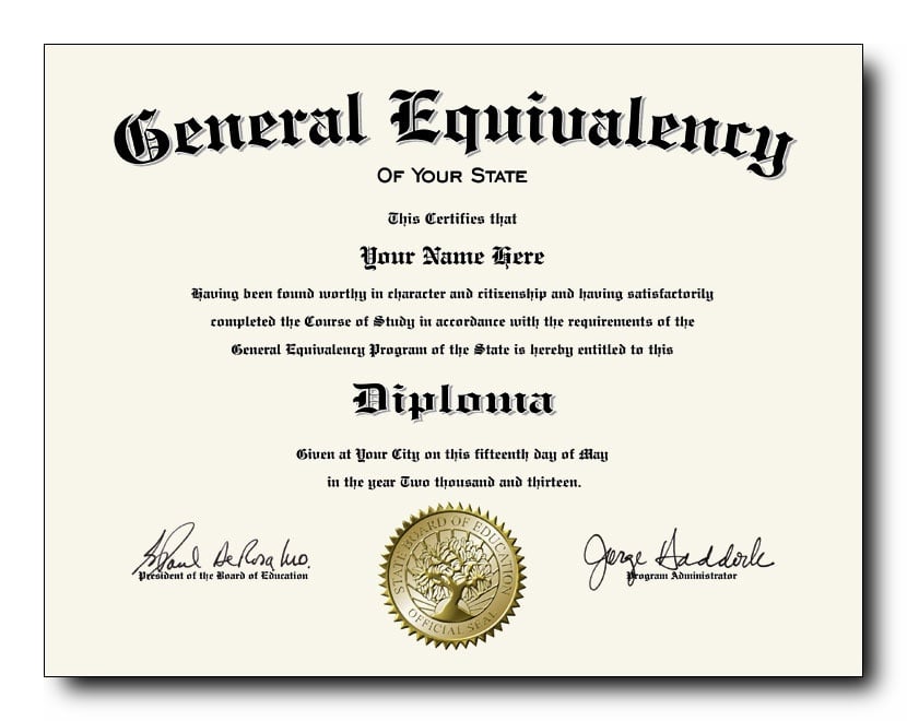 How To Break The News With A Fake GED Diploma Certificate ...